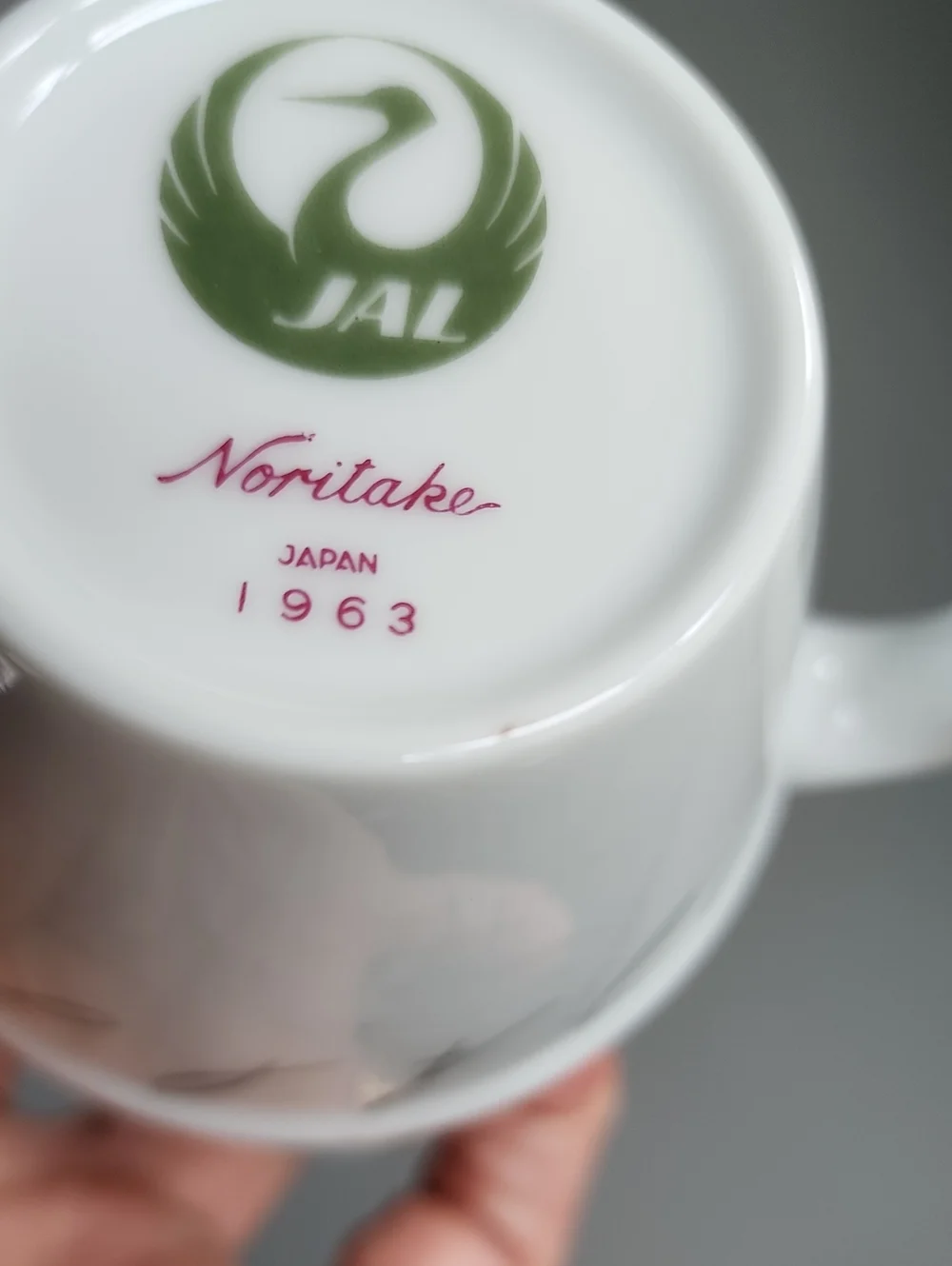 VINTAGE NORITAKE JAPAN AIRLINES (JAL) CUP & SAUCER